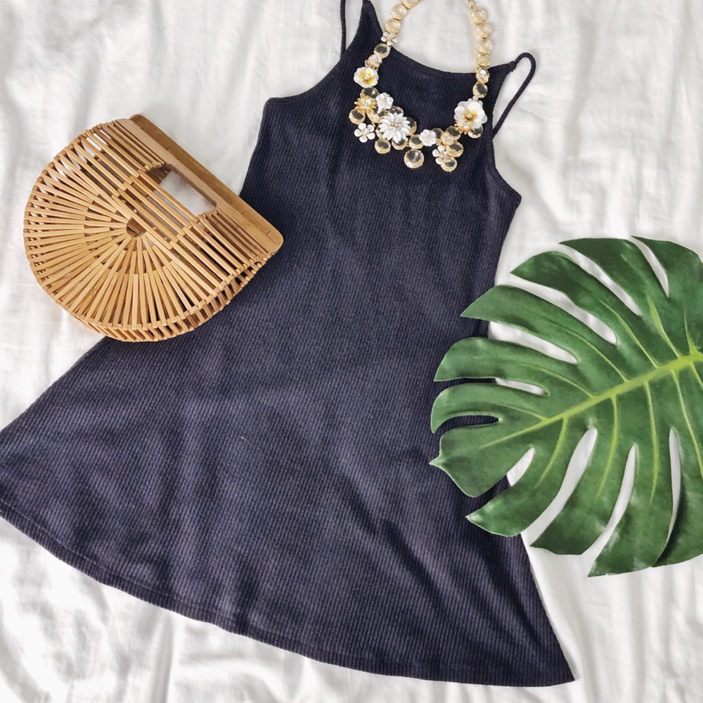 Fit and Flare Low Back Minidress